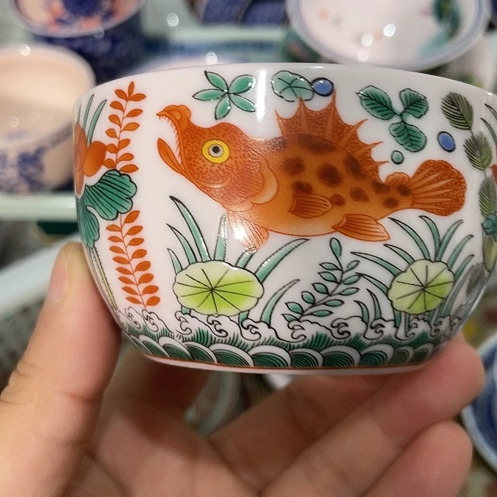 陶摆件景德镇陶瓷主人杯杯23455