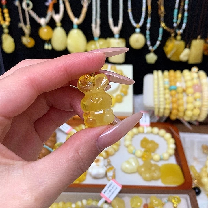 手链蜜蜡未镶嵌蜜蜡兔子