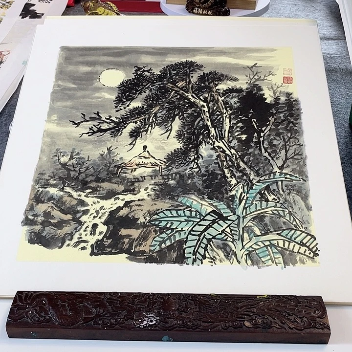 国画张圣敏先生纯手绘作品