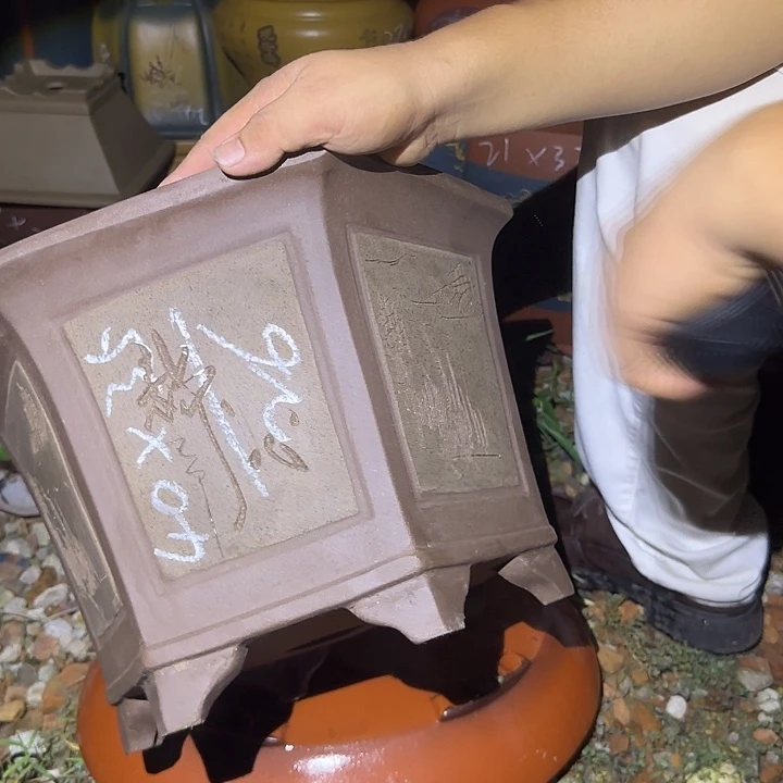 紫砂花盆紫砂花盆盆景盆