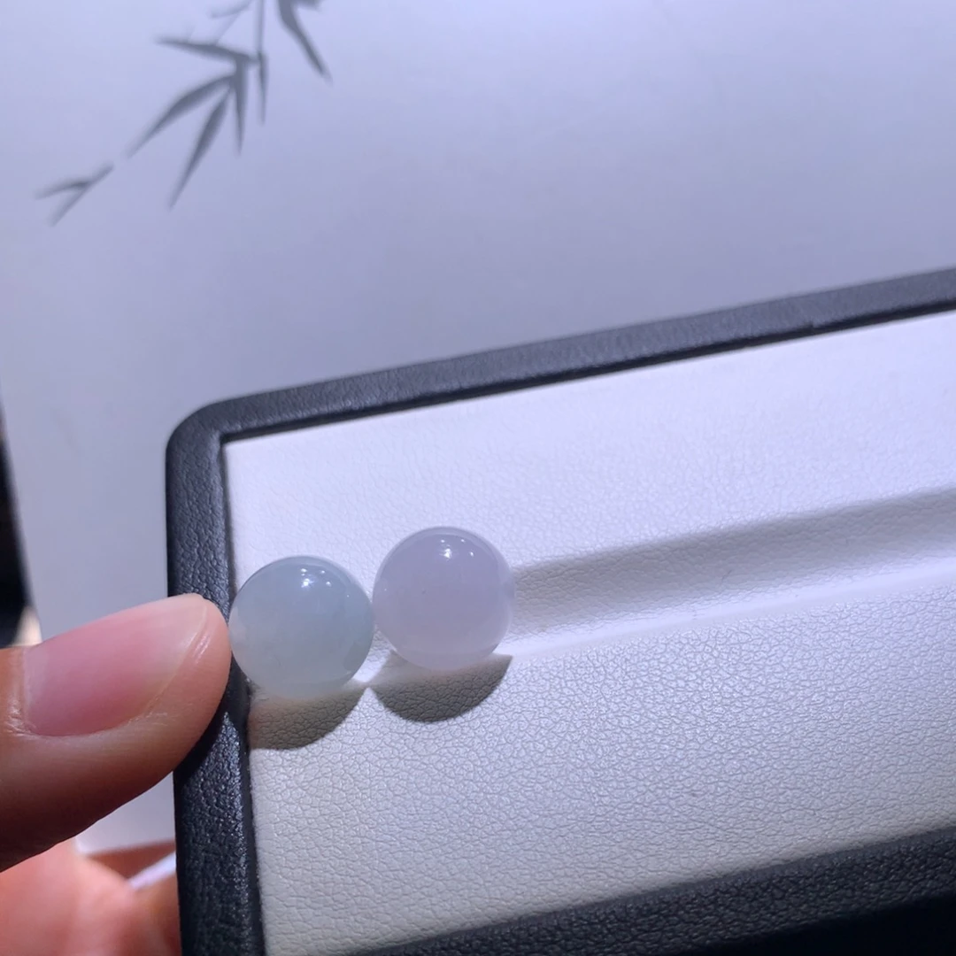 翡翠散珠特价浅粉浅蓝卡11～11.2