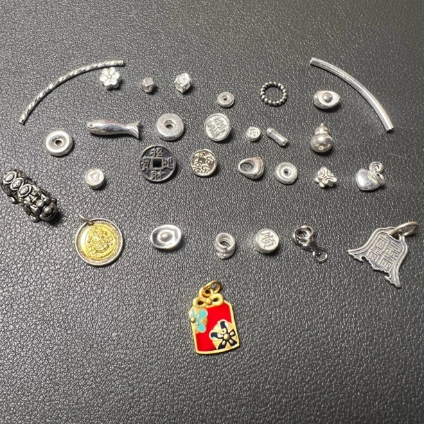 925银银制品 编绳diy小配件，小巧精致百搭简约素款，小，请看好尺寸