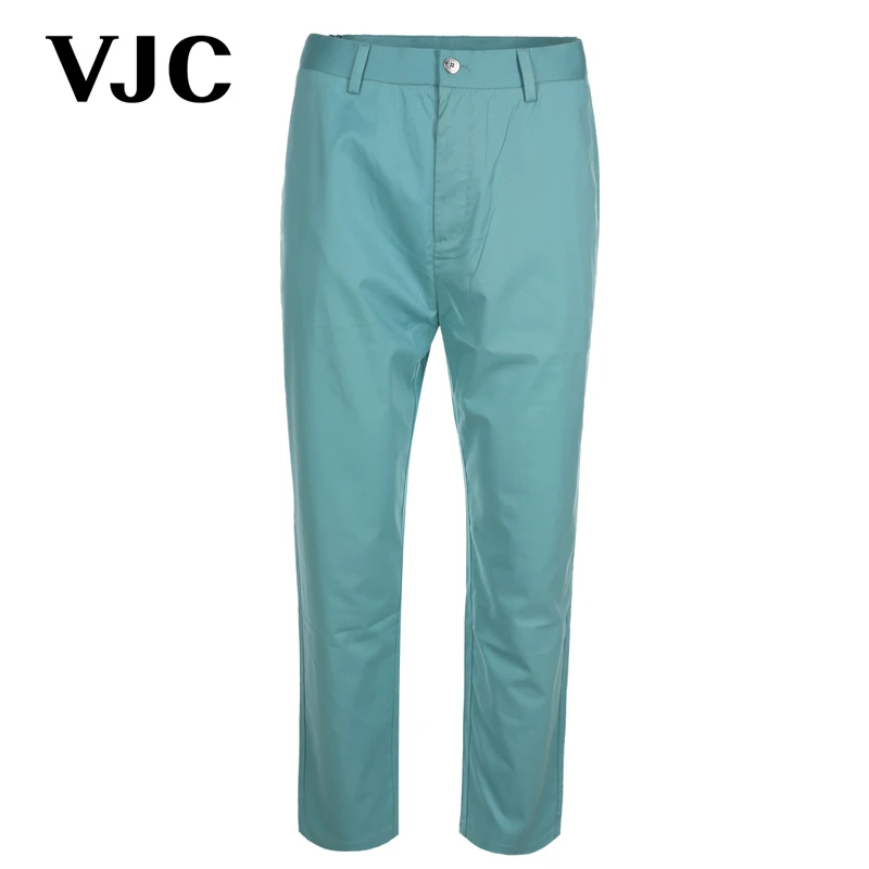 VJC/威杰思2025春季新款男装时尚休闲九分裤刺绣通勤B24BP2509