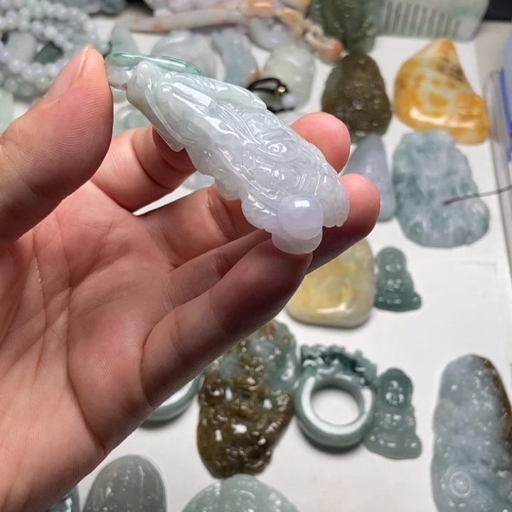 颈饰未镶嵌翡翠龙龟42