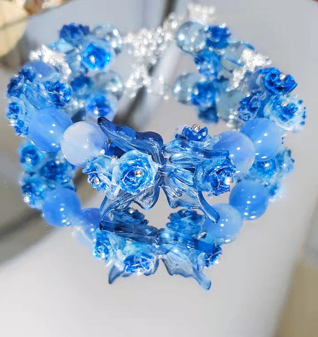 合金琉璃手链 女生小众手饰少女首饰甜美