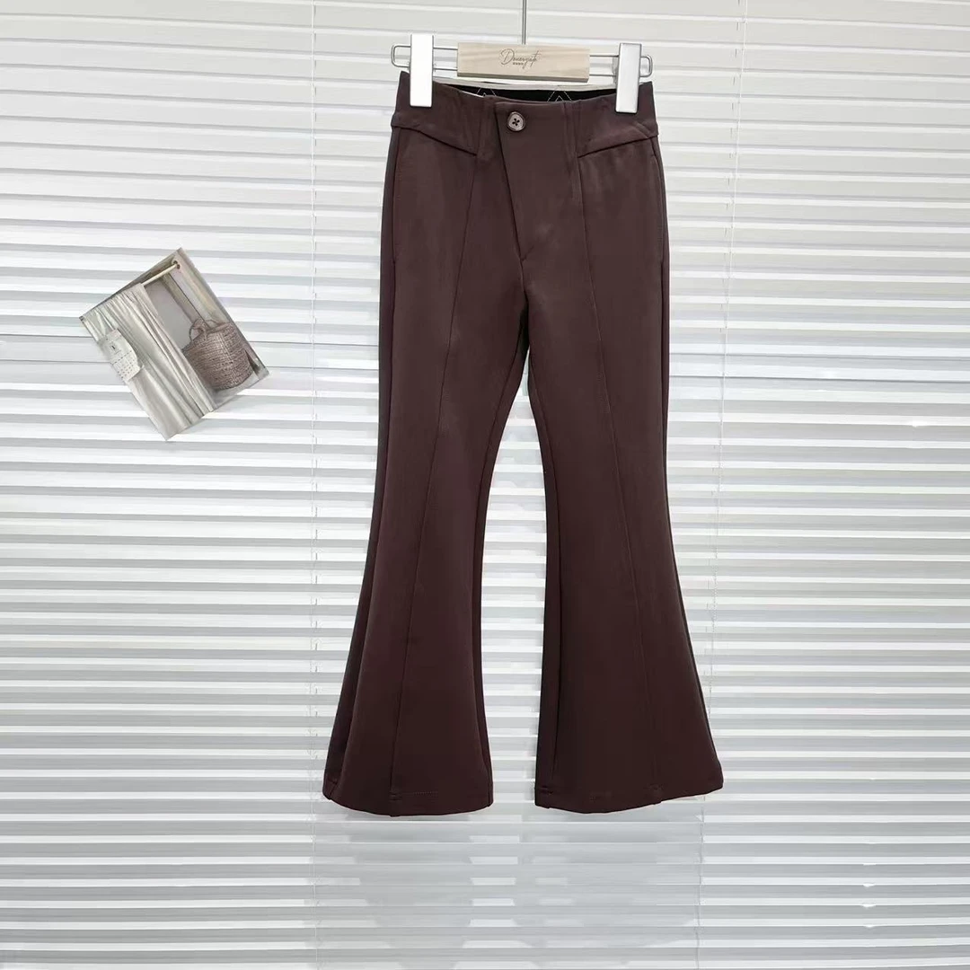 秋冬女童裤子咖色 1051热系