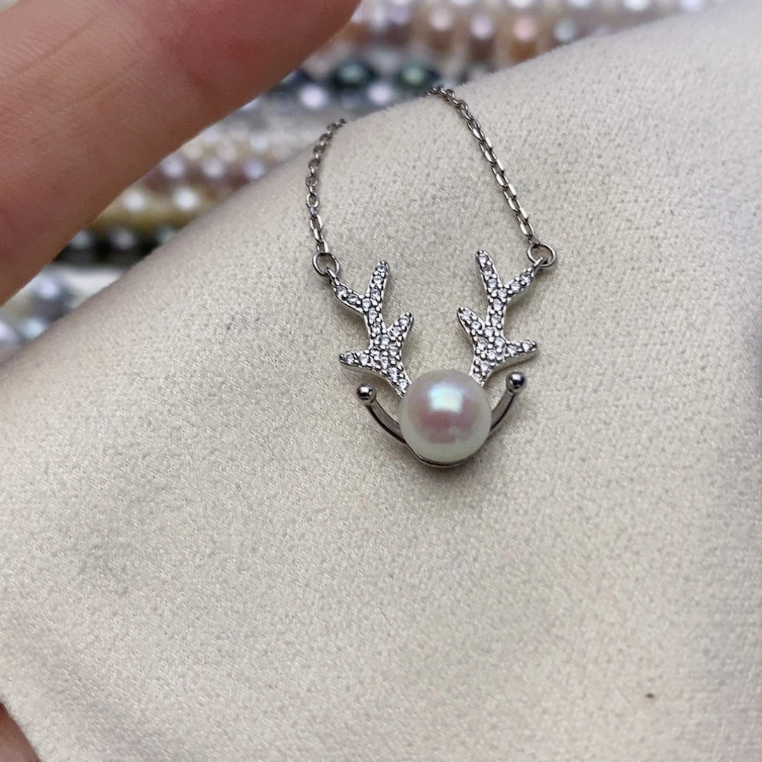 【闪购商品】海水珍珠银S925镶嵌颈饰