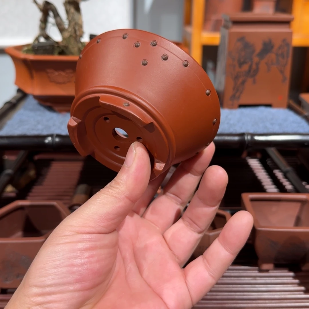 紫砂花盆原矿紫泥