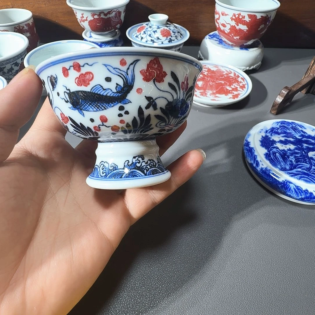 家***货泥塑主人杯手工手绘