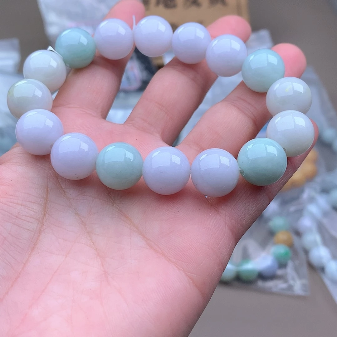 未镶嵌手串定制翡翠