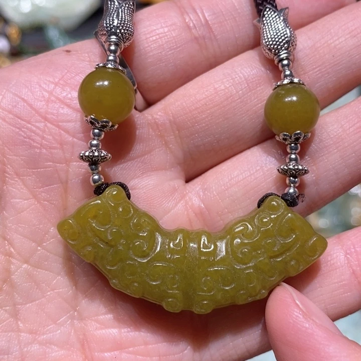 岫玉毛衣链未镶嵌