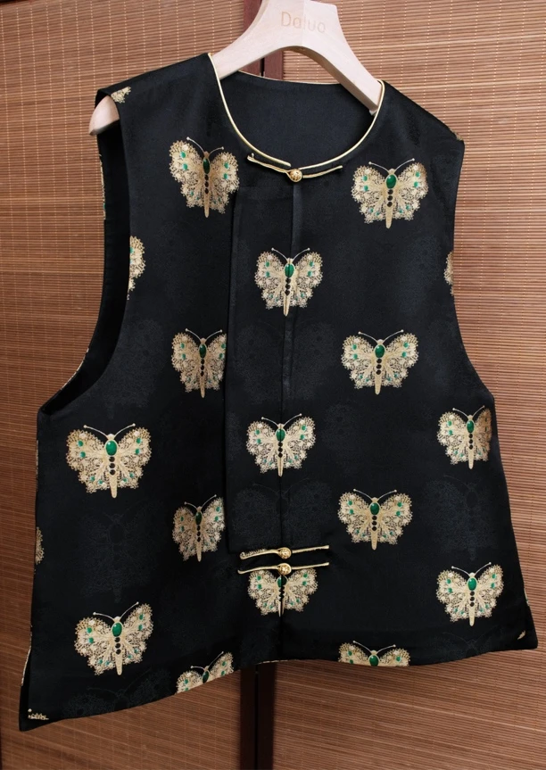 【高定重工系列】上久楷正品黑金蝴蝶马甲带防伪钢印