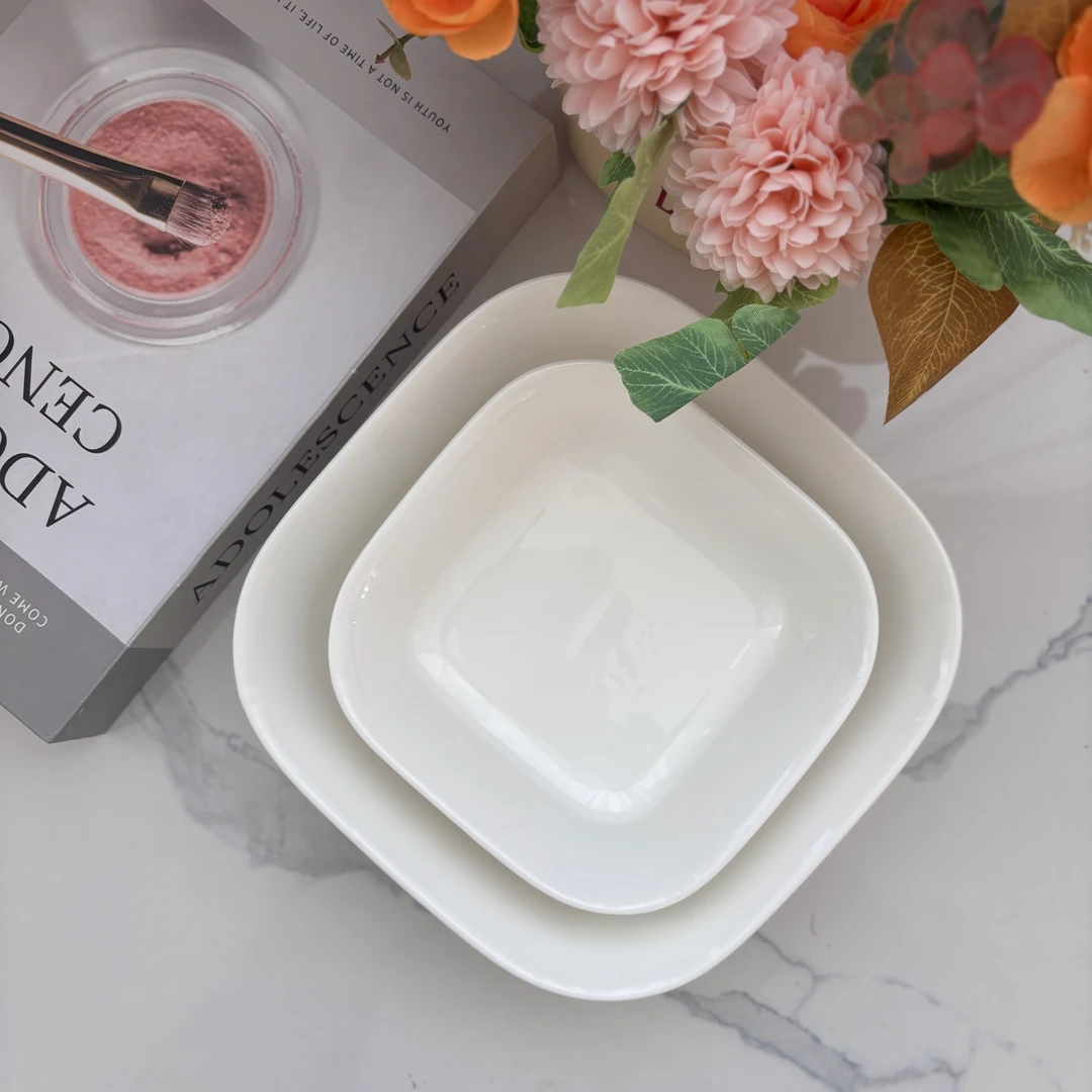 【减脂餐碗】6寸 8寸 超赞方碗陶瓷1007