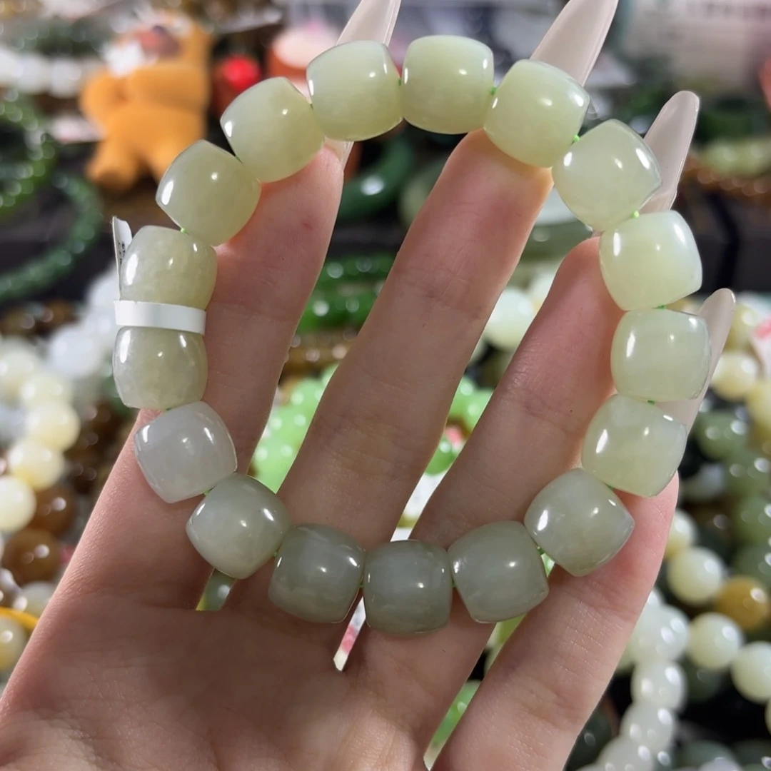 和田玉未镶嵌手链12