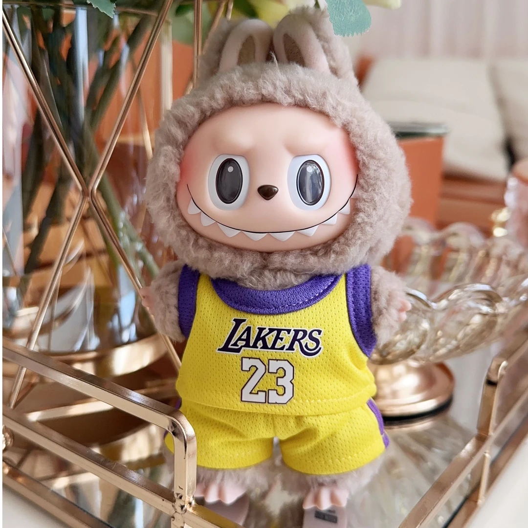 10cm娃衣拉布布娃衣篮球服娃衣labubu挂件衣服