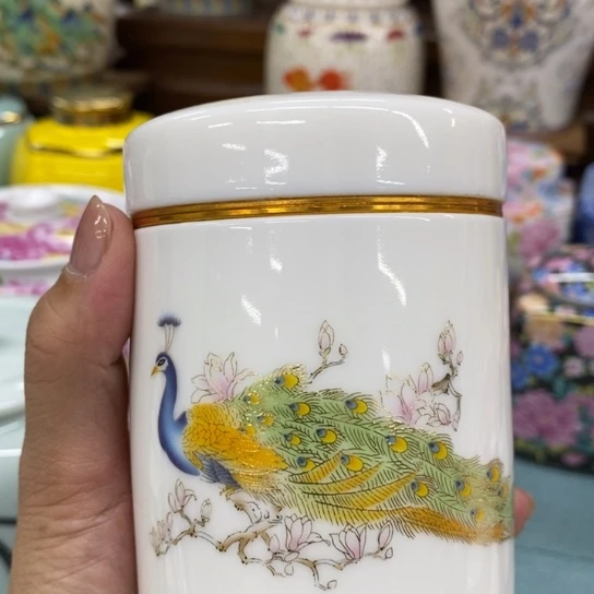 瓷片陶瓷茶叶罐密封罐