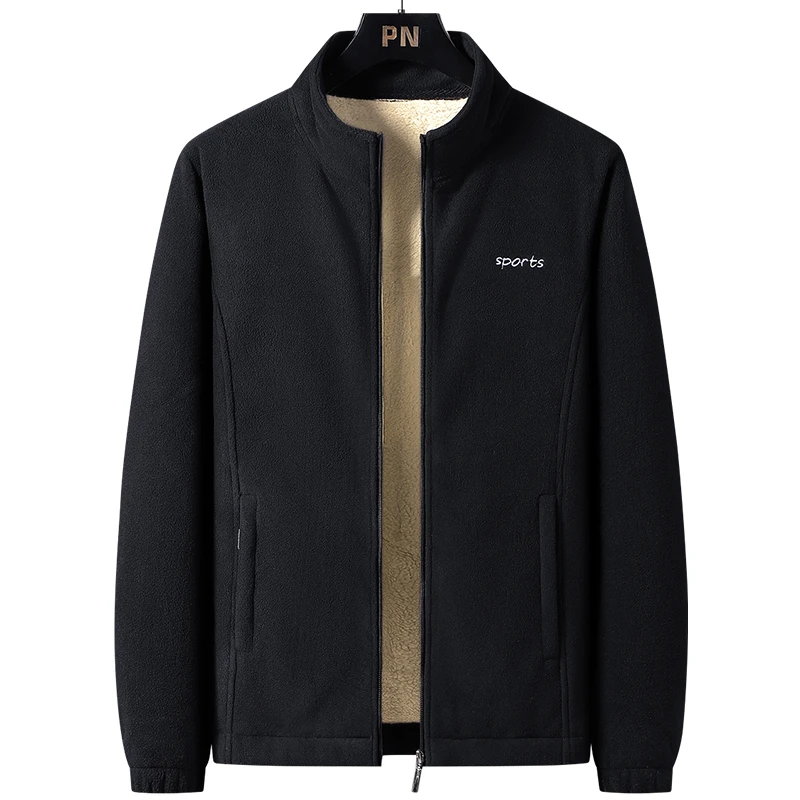 【工厂直发】加厚摇粒绒抓绒衣外套男潮冬季新款男士夹克韩版户外