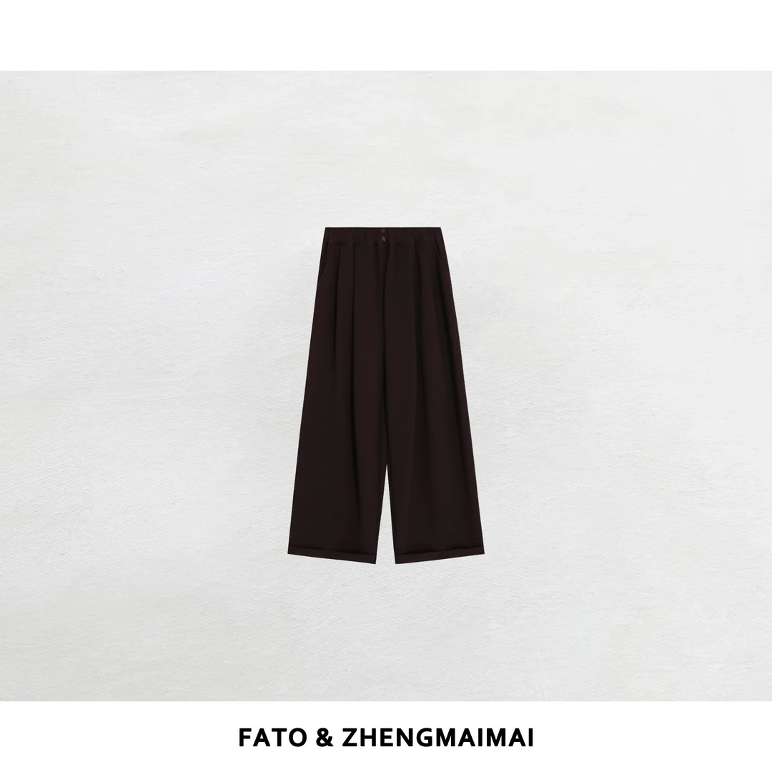 【郑买买】紫霞 新款网红洋气炸街微胖显瘦高级感休闲长裤XM50904K1