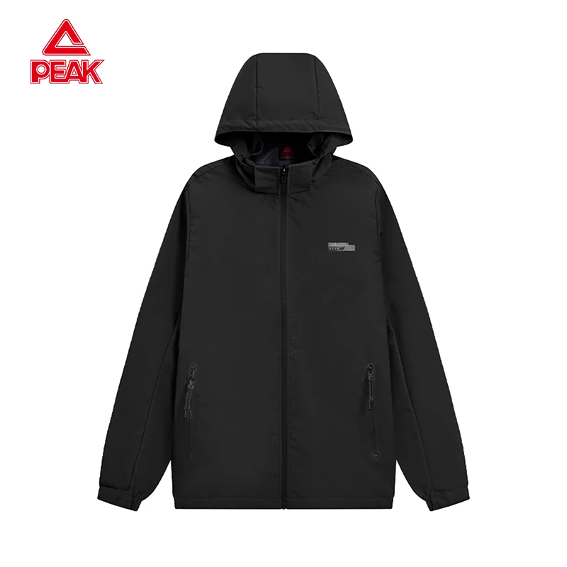 Peak/匹克2025连帽拉链防风男拼色运动风衣休闲秋冬男士lulu风