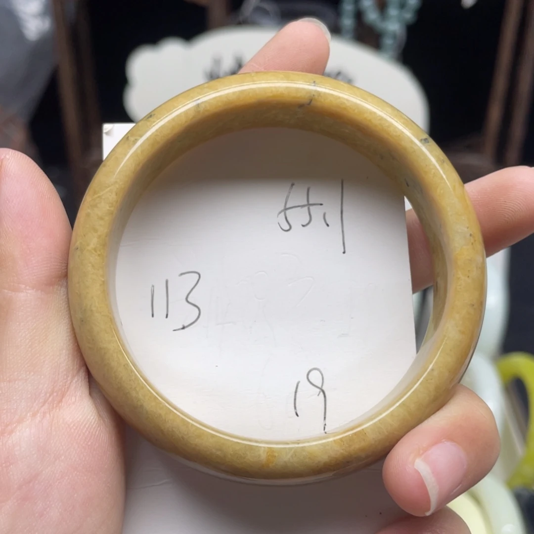 未镶嵌蛇纹石玉手镯