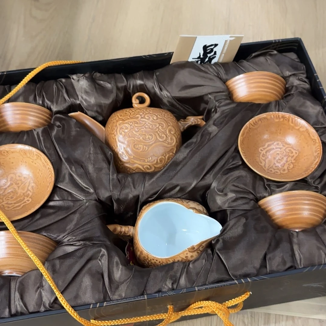 龙泉云间青瓷小米茶器