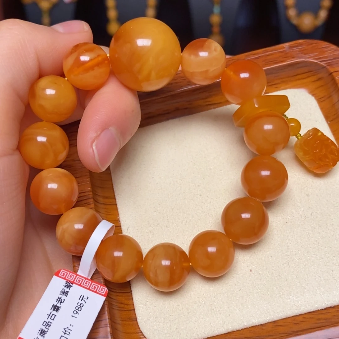 【闪购商品】蜜蜡手链未镶嵌手串