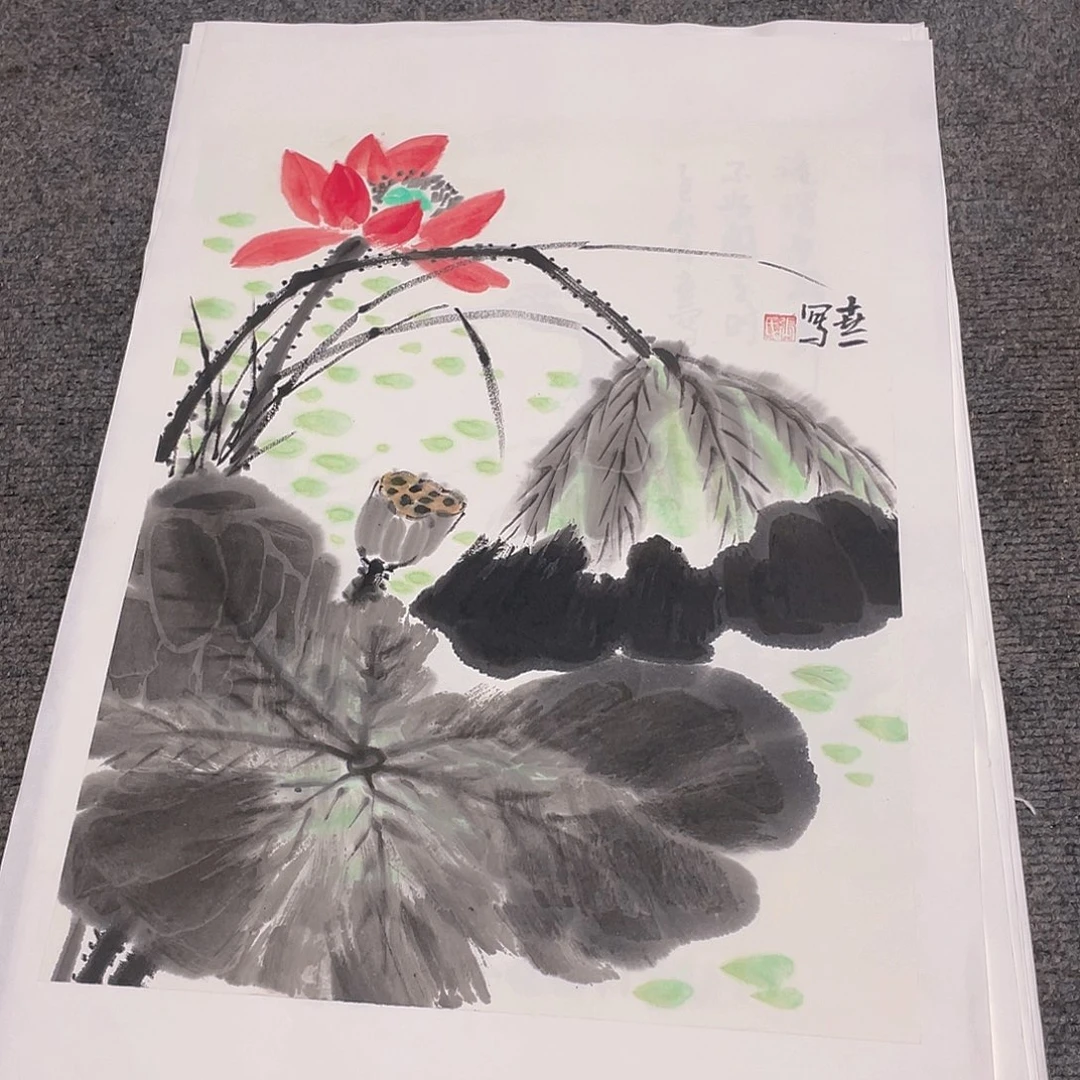 国画1.4平尺纯手绘国画作品