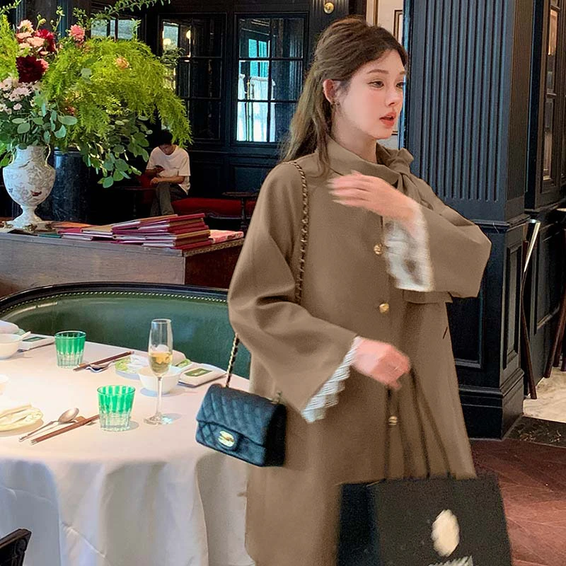 风衣外套小个子长款短款长款加厚中长款显瘦女士秋冬