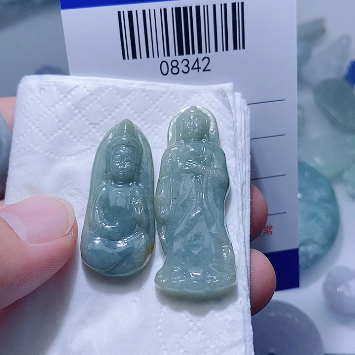 翡翠未镶嵌颈饰天光墟翡翠市场现金代购