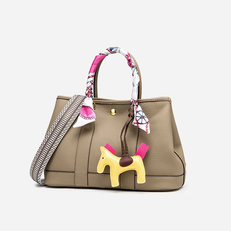 CINDYSOONG新款花园包单肩斜挎水桶包托特包