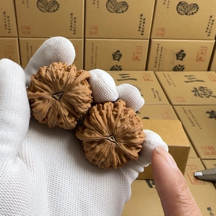 文玩核桃吊坠简单包装玉龙三棱