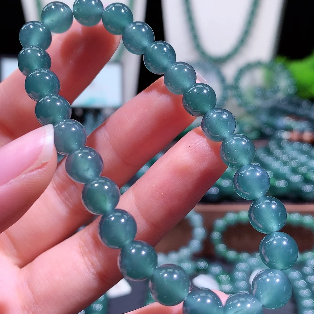 翡翠未镶嵌手链天然a货翡翠手串8