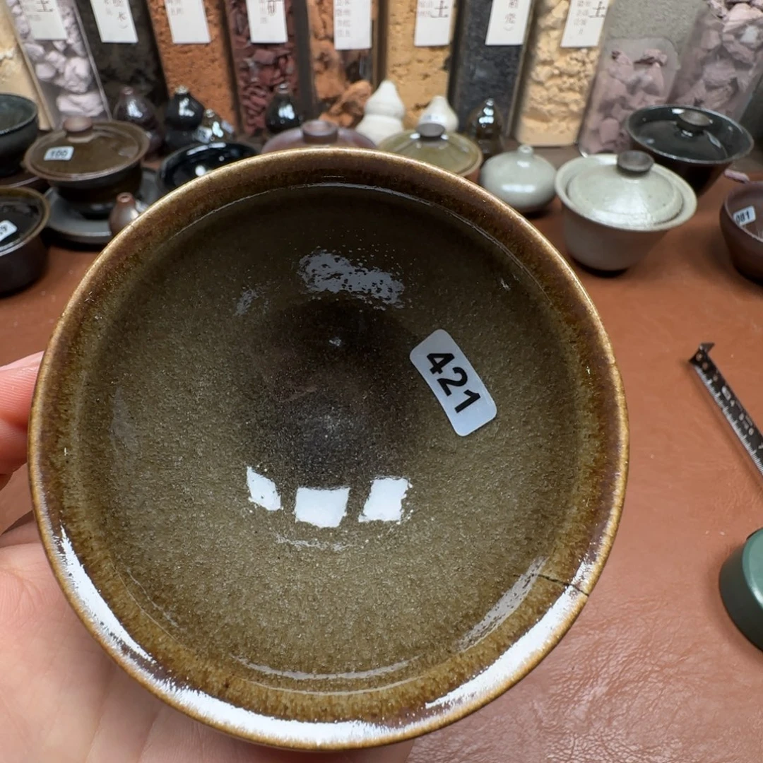 爱***生茶盏龙窑柴烧原矿原釉（微瑕）421