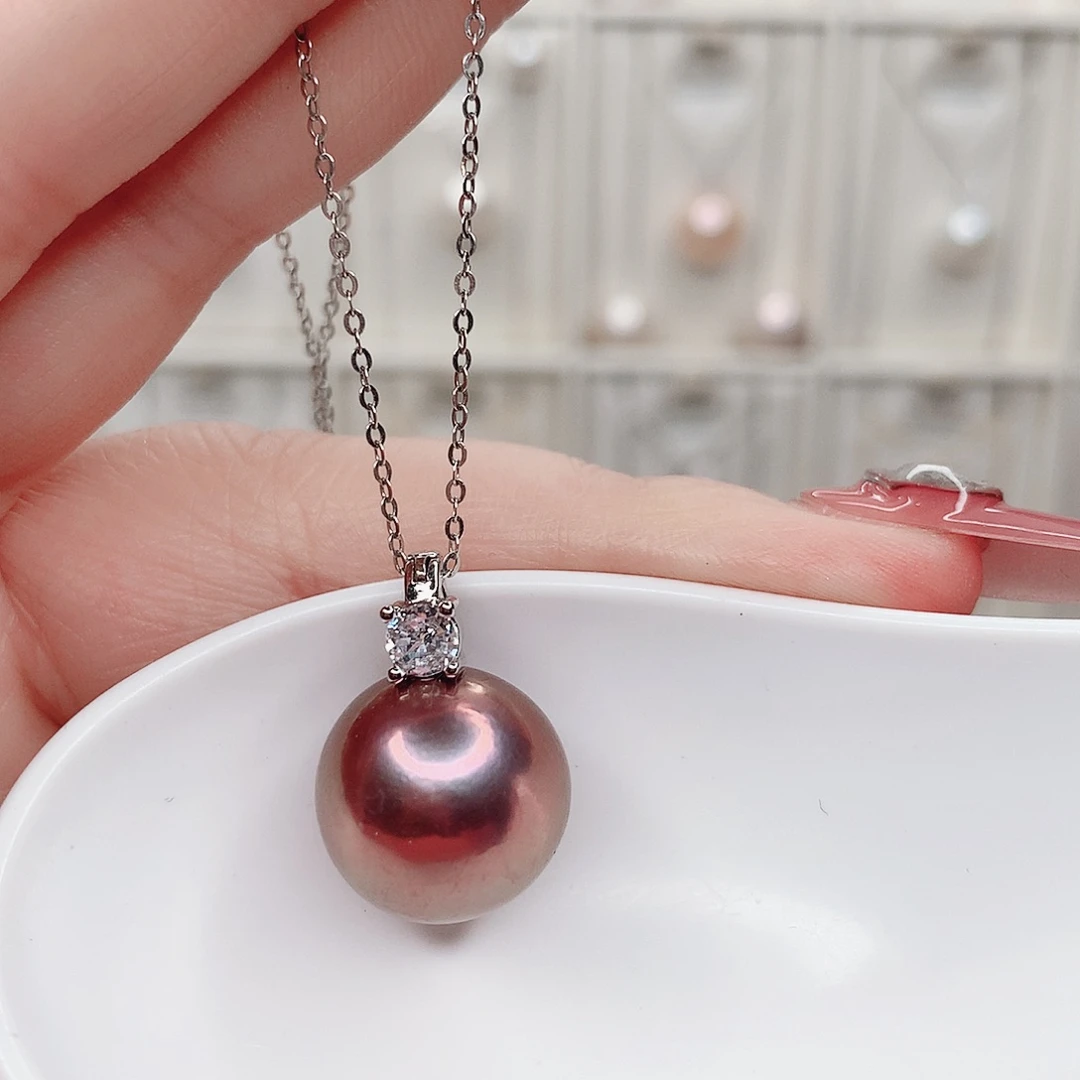 合金淡水珍珠吊坠(赠链)