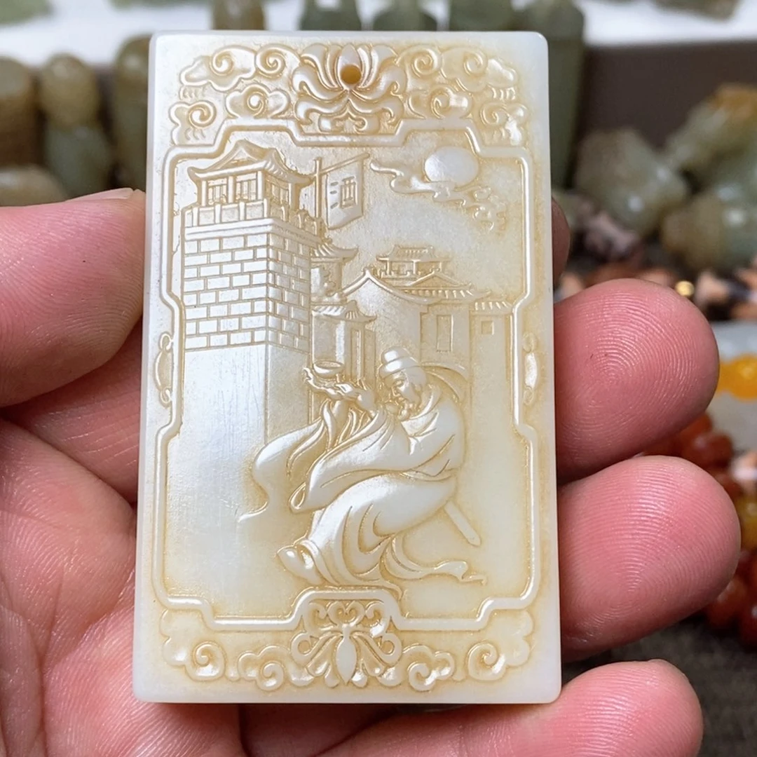 和田玉颈饰未镶嵌捷*桖