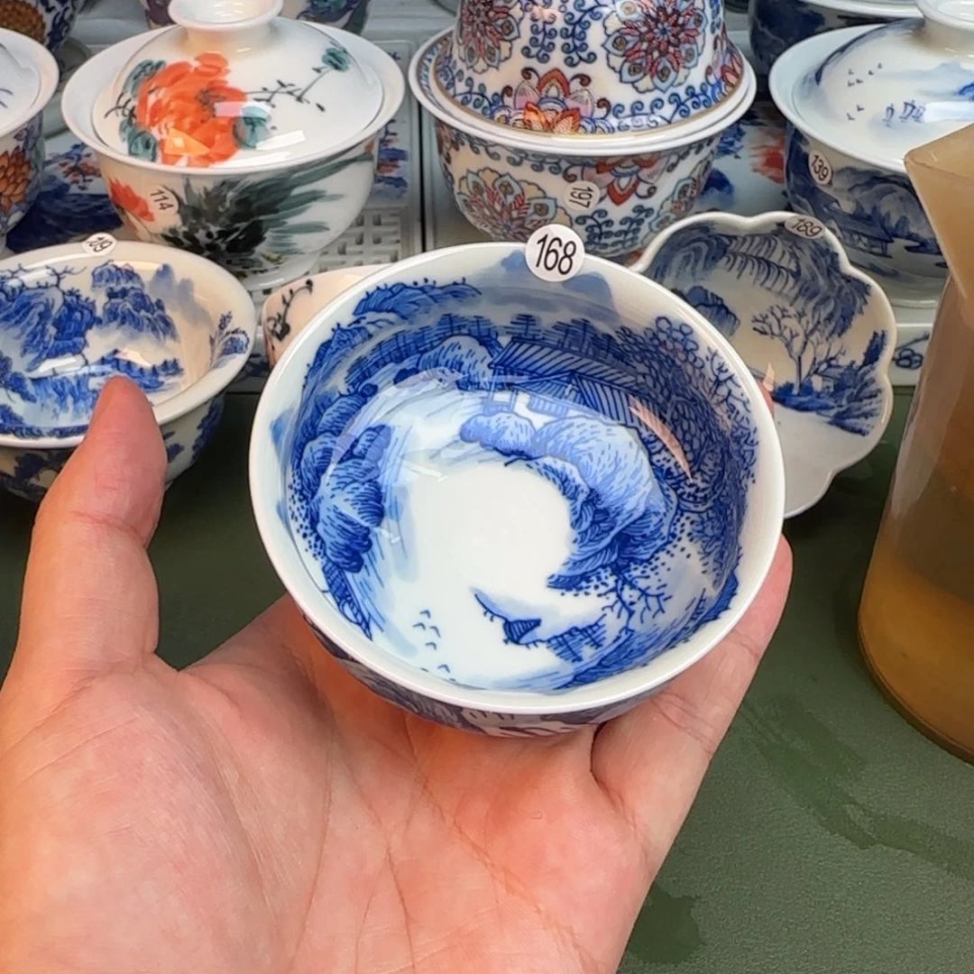 彦祖纯手工手绘茶具168