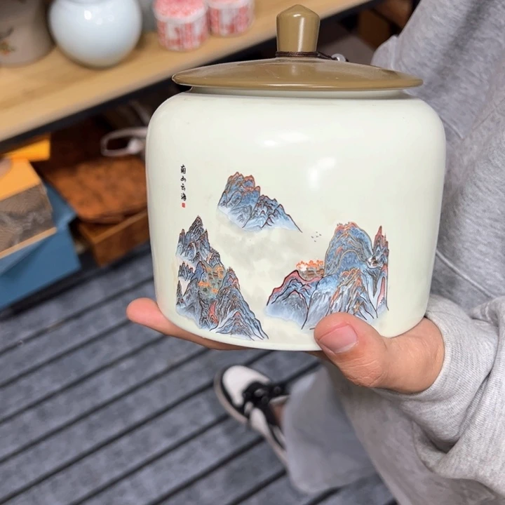 茶叶罐陶瓷家用储物罐轻微瑕疵品介意勿拍