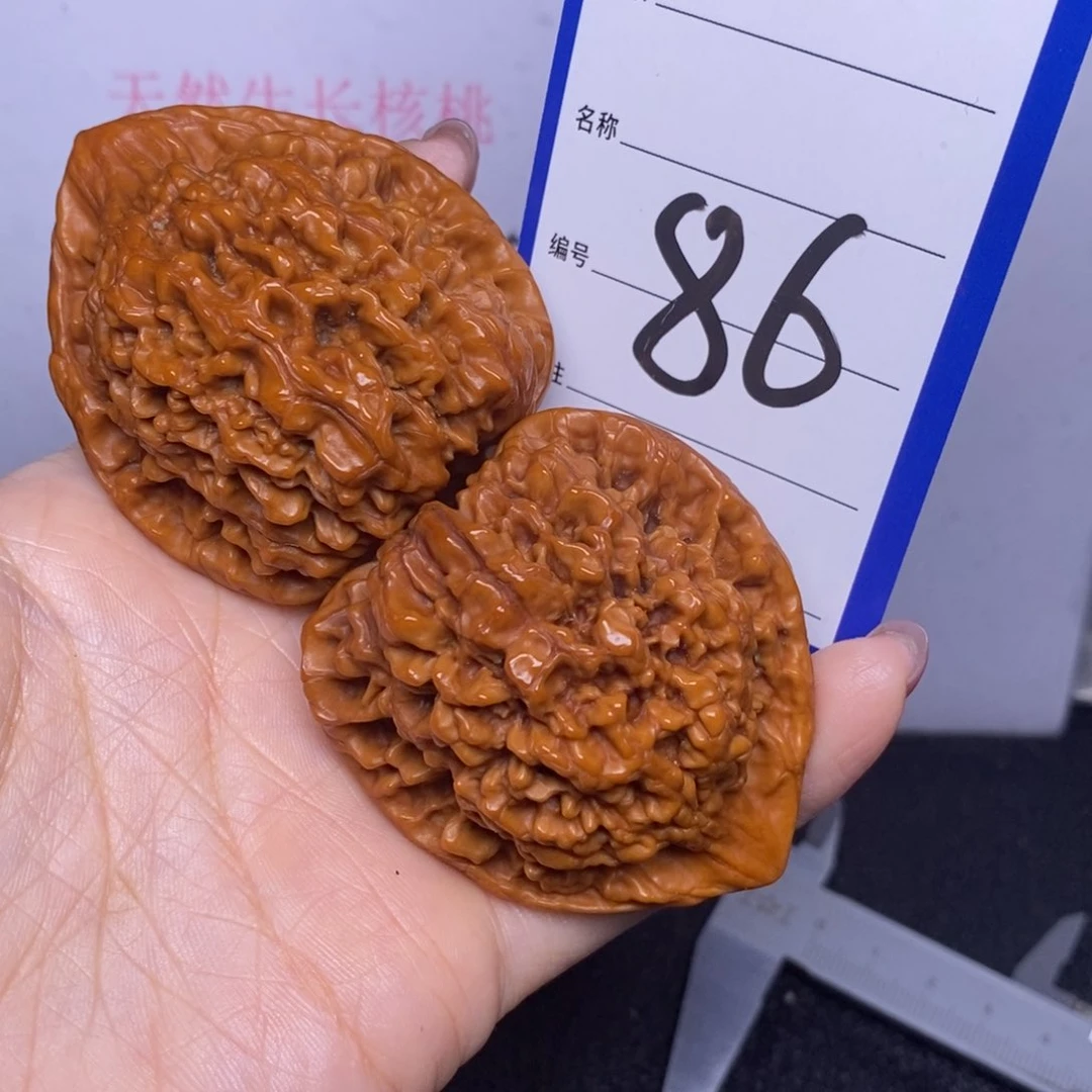 文玩核桃把件86/48官帽