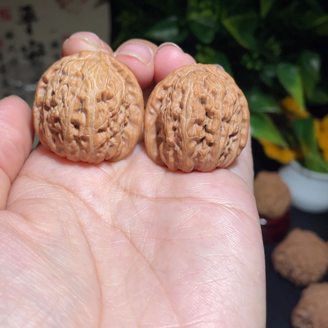 吊坠文玩核桃31+白狮子