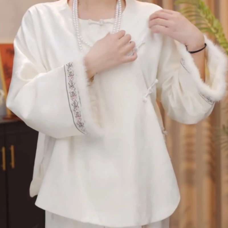 【珑玥】新中式国风斜襟盘扣2024B0066-芙姿FZ-七七