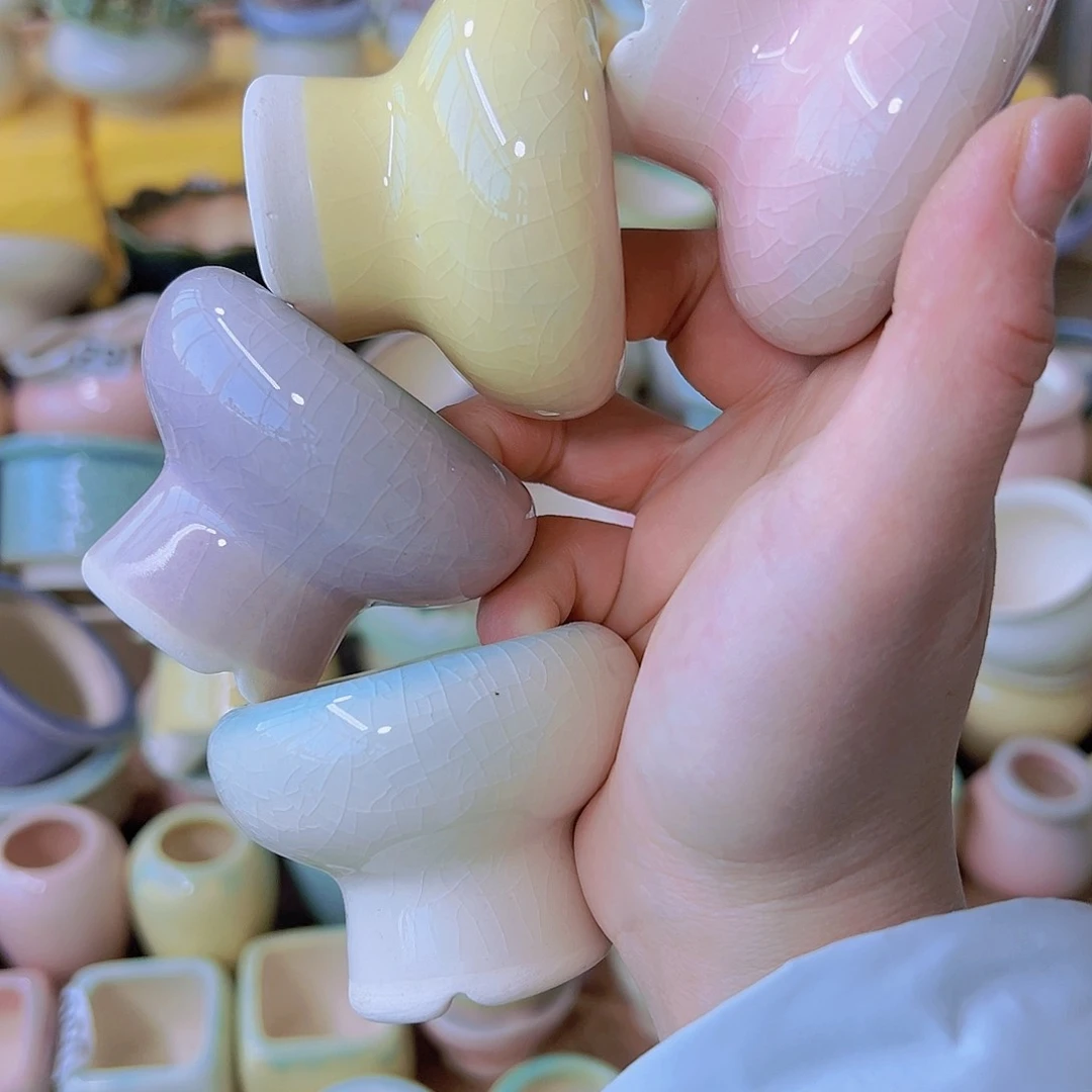 红陶陶瓷花盆当场满12包邮