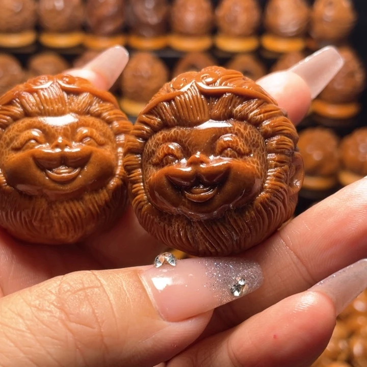 橄榄核把件夏*①橄榄雕刻