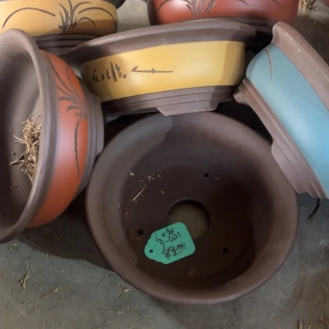 紫砂花盆100-6。100-6