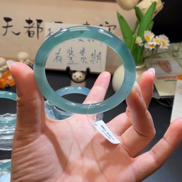 笑***生未镶嵌手镯翡翠渐变冰晴