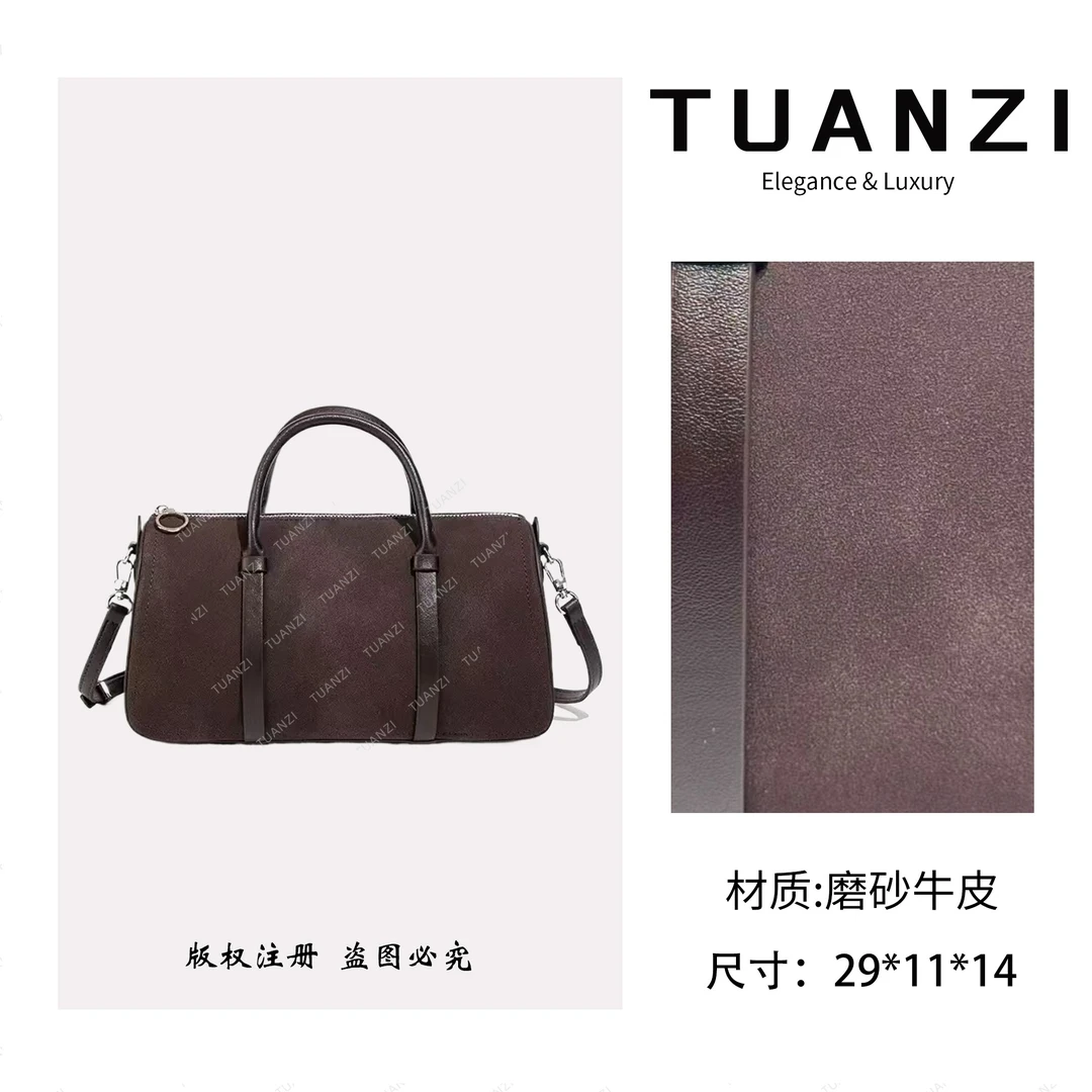 【TUAN′ZI】原创新款29cm单肩斜挎包XKY-1346-咖啡
