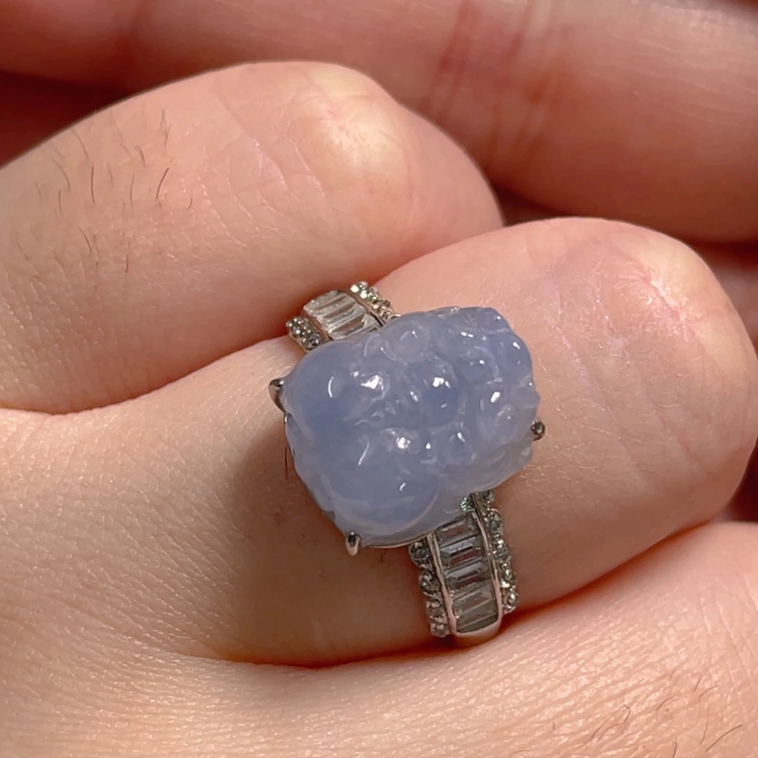 翡翠银S925镶嵌吊坠(不含链)