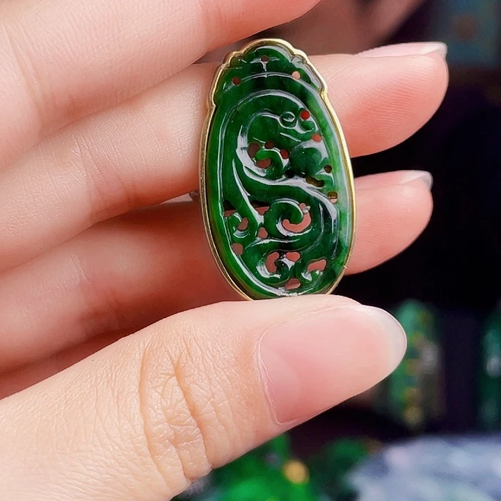 翡翠银S925镶嵌颈饰多样性