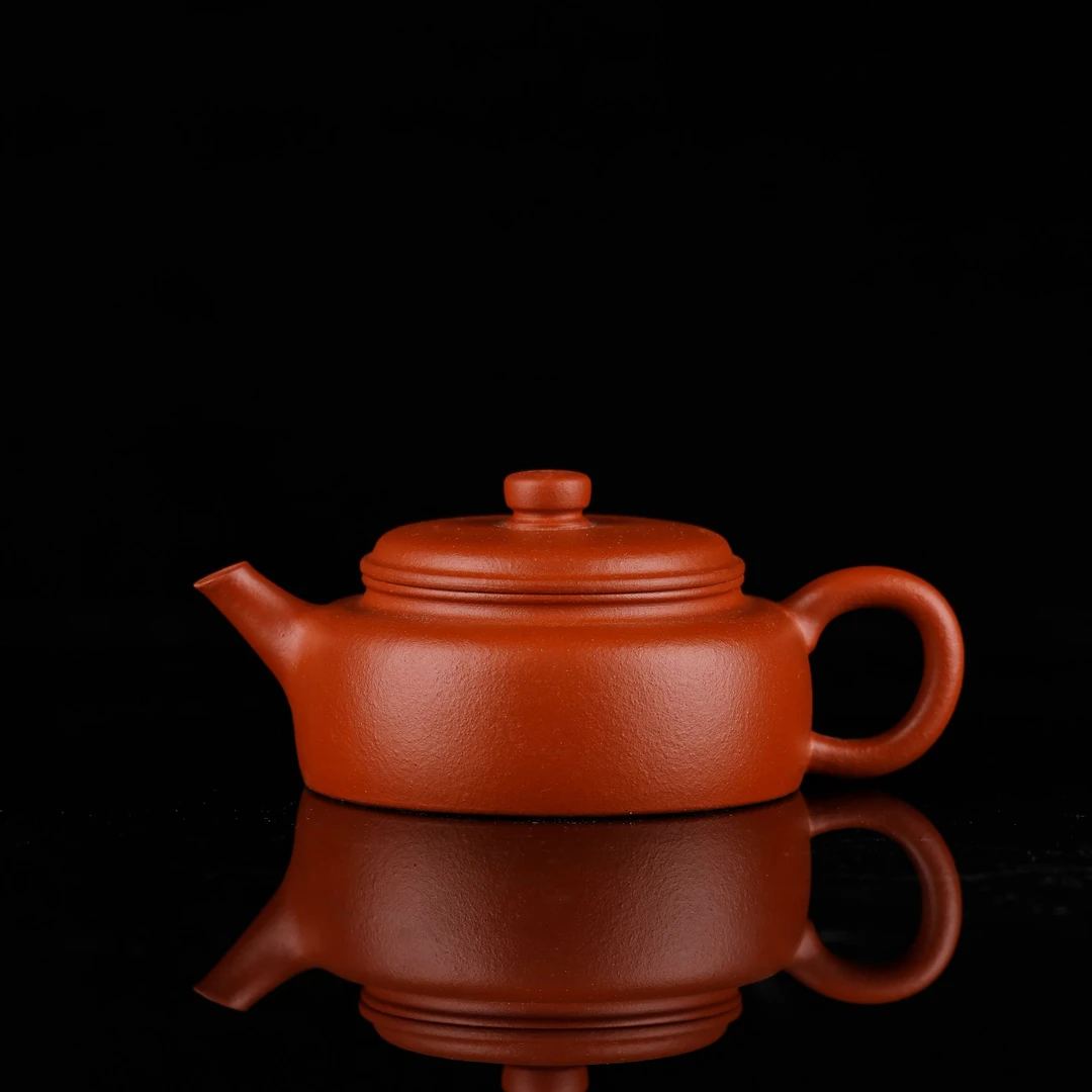 汪汪茶器 剑流德钟 朱泥 100cc xyt 家用紫砂壶+茶叶罐