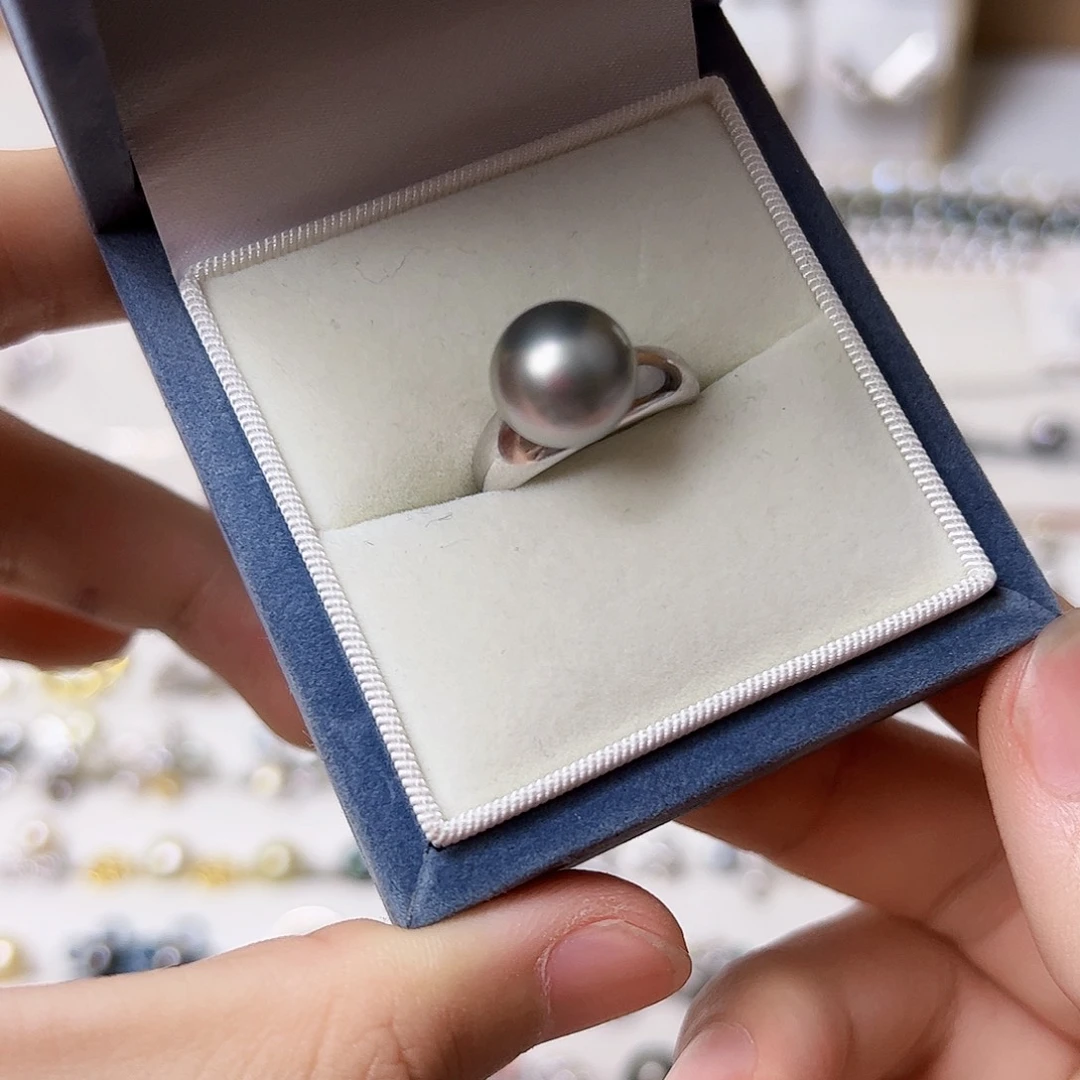 海水珍珠戒指银S925镶嵌