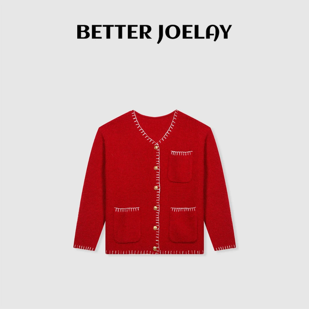 BETTER JOELAY-【暖冬喜事】时尚针织开衫毛衣保暖舒适洋气LL5352